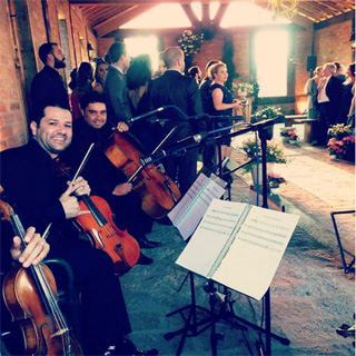 Quarteto de cordas para cerimônia de casamento, hotel villa Dangelo, Itatiba - SP.